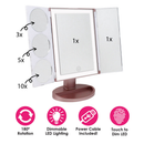 Onyx Legendary 5in1 Trifold LED Mirror